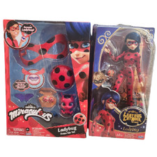 Miraculous ladybug doll  mask bundle costume cat noir movie