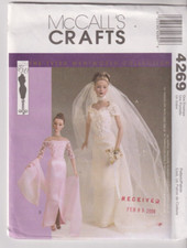 4269 McCALLS Crafts - TYLER WENTWORTH GOWNS - Sz 16" DOLL