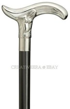 Mermaid Solid Brass Head Vintage Style Handle Wooden Walking Stick Shaft Cane