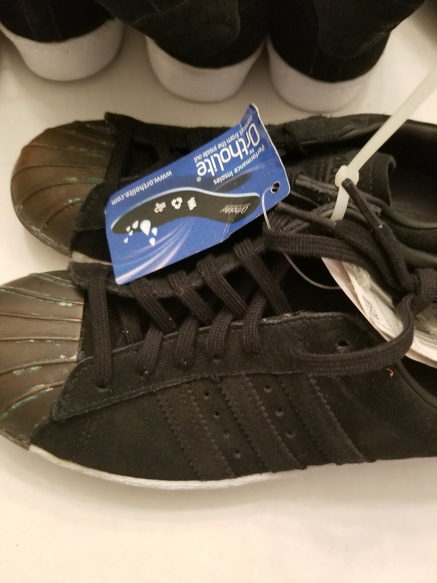 【中古】 Superstars of the Sixties Adidas Superstar White Orange Rush Snakeskin Shoes FZ6476