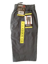Gerry Men  s Pull On 4-Way Stretch Trail Shorts w/Zip Pockets, Gray, Size: Small