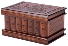 allboxesinoneplace Wooden Puzzle Box with Secret Lock and Key