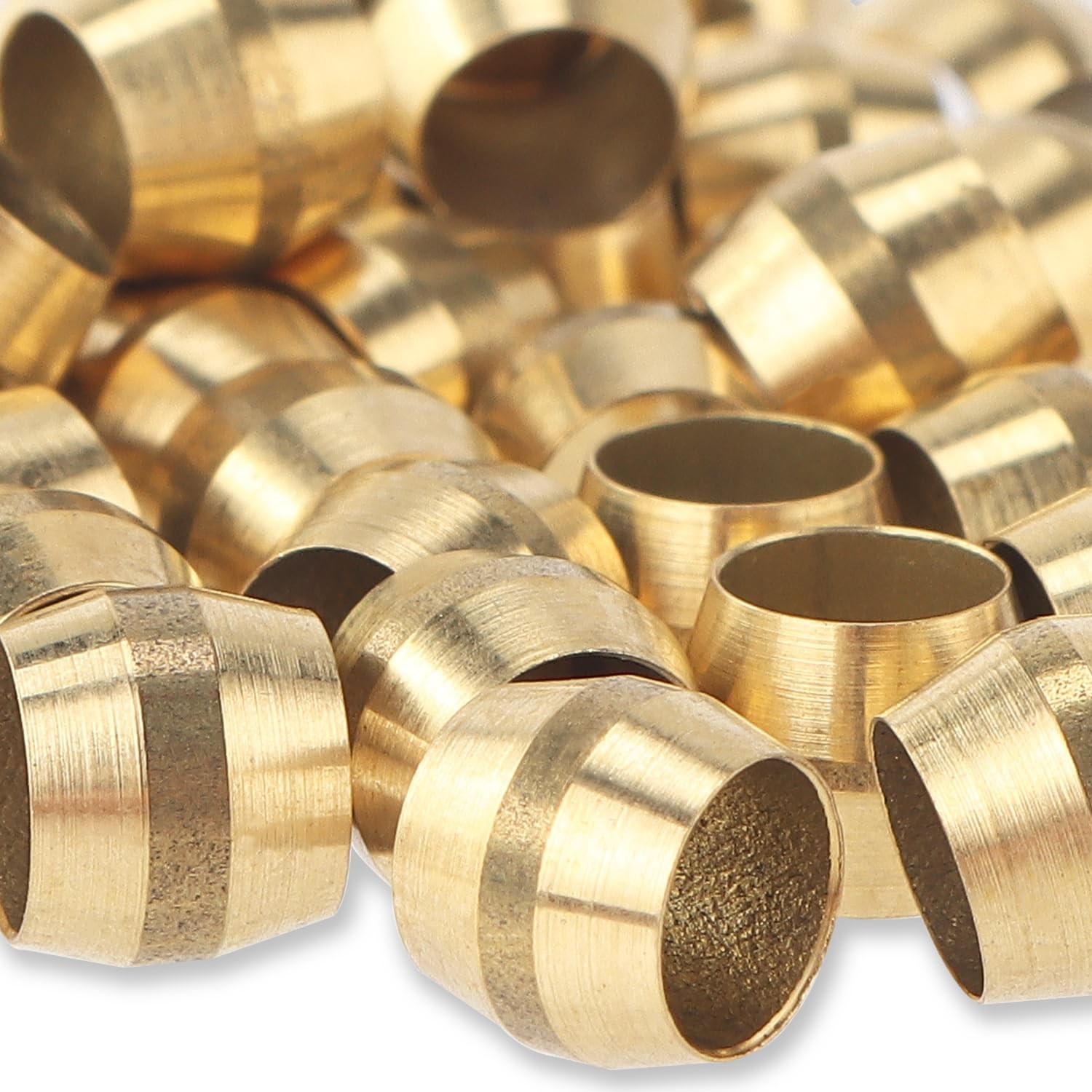 LTWFITTING 3/16-Inch Brass Compression Sleeves Ferrels,BRASS COMPRESSION FITTING