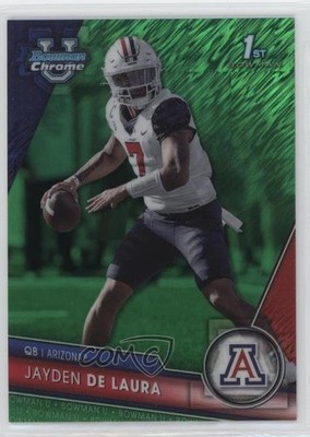 2023 Bowman U Chrome Green Shimmer Refractor 69/99 Jayden De Laura #30 a8r