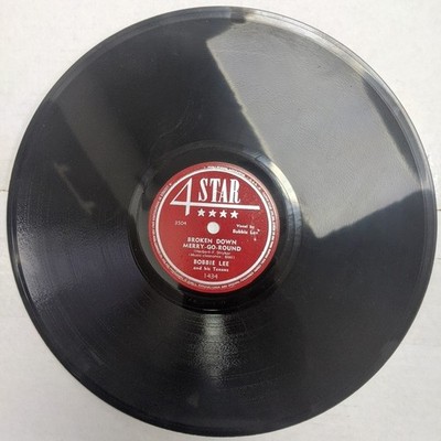 Bobbie Lee & his Texans COUNTRY 78 Broken Down Merry Go Round/Half A Heart M/M-