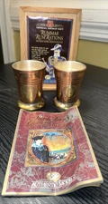 AUTHENTIC MODELS Royal British Navy Rum Measures (2) Copper Brass Silver