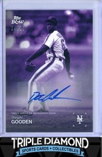 2025 Topps Black & White Dwight Gooden Autograph Auto Purple #24/25 E303