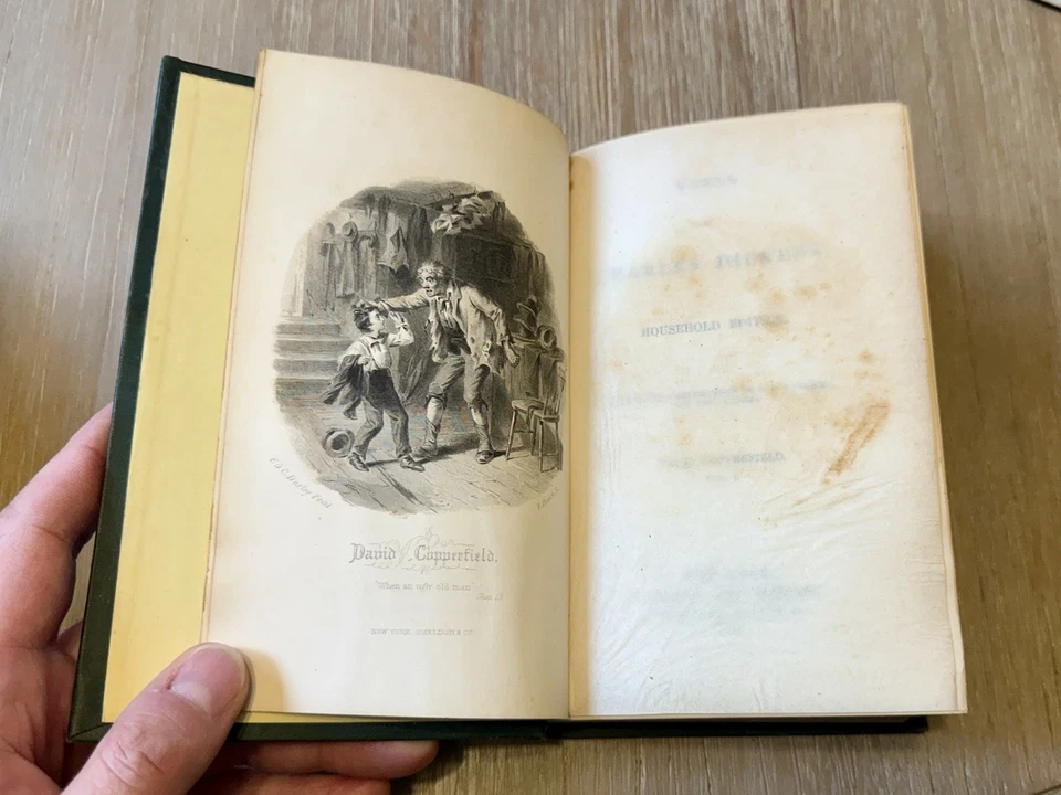 David Copperfield by Charles Dickens 1863 HC/4 Volume Set / 1st American Print - Image 3 of 4