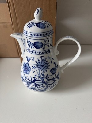 Kahla Vintage Porzellan Kaffeekanne  Zwiebelmuster 