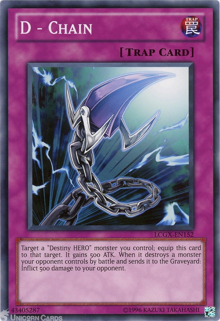 LCGX-EN152 D - Chain Common UNL Edition Mint YuGiOh Card