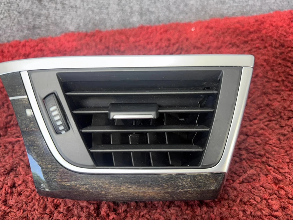 BMW F30 F36 F32 DELANTERO IZQUIERDO TABLERO LADO AIRE ACONDICIONADO CALEFACCIÓN AIRE VENTILACIÓN MADERA MOLDURA OEM 63K Foto 3 de 4