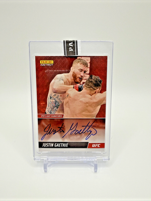 UFC　ジャスティン　ゲイジー　Justin Gaethje　サイン　シリアル 2022 Panini Instant UFC - Spotlight Signatures Justin Gaethje #SS