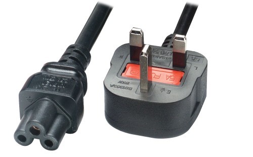 Quiet PC Cloverleaf C5 UK Mains Power Cord 1.8m