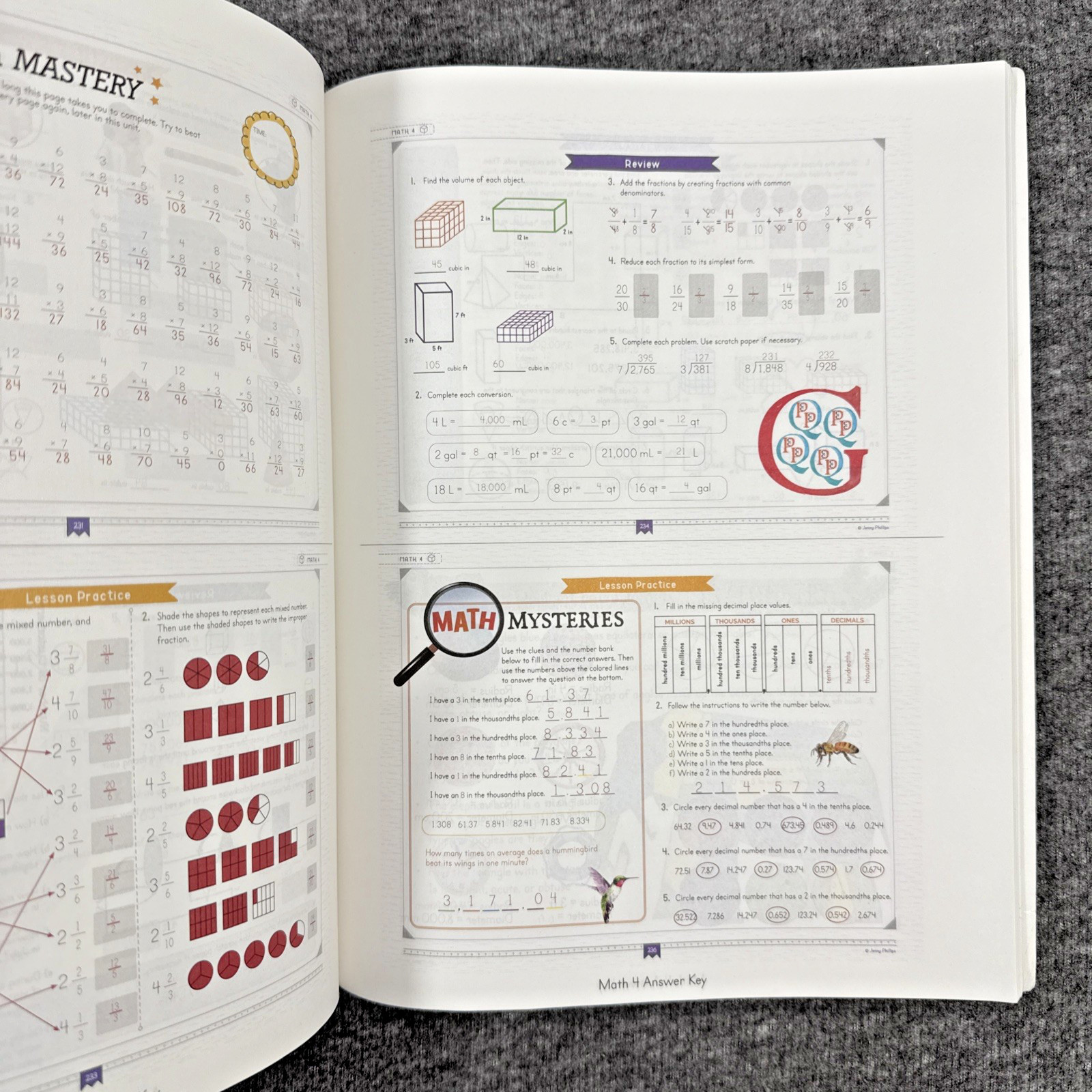 The Good And Beautiful Math 4 Course Book & Answer Key Homeschool