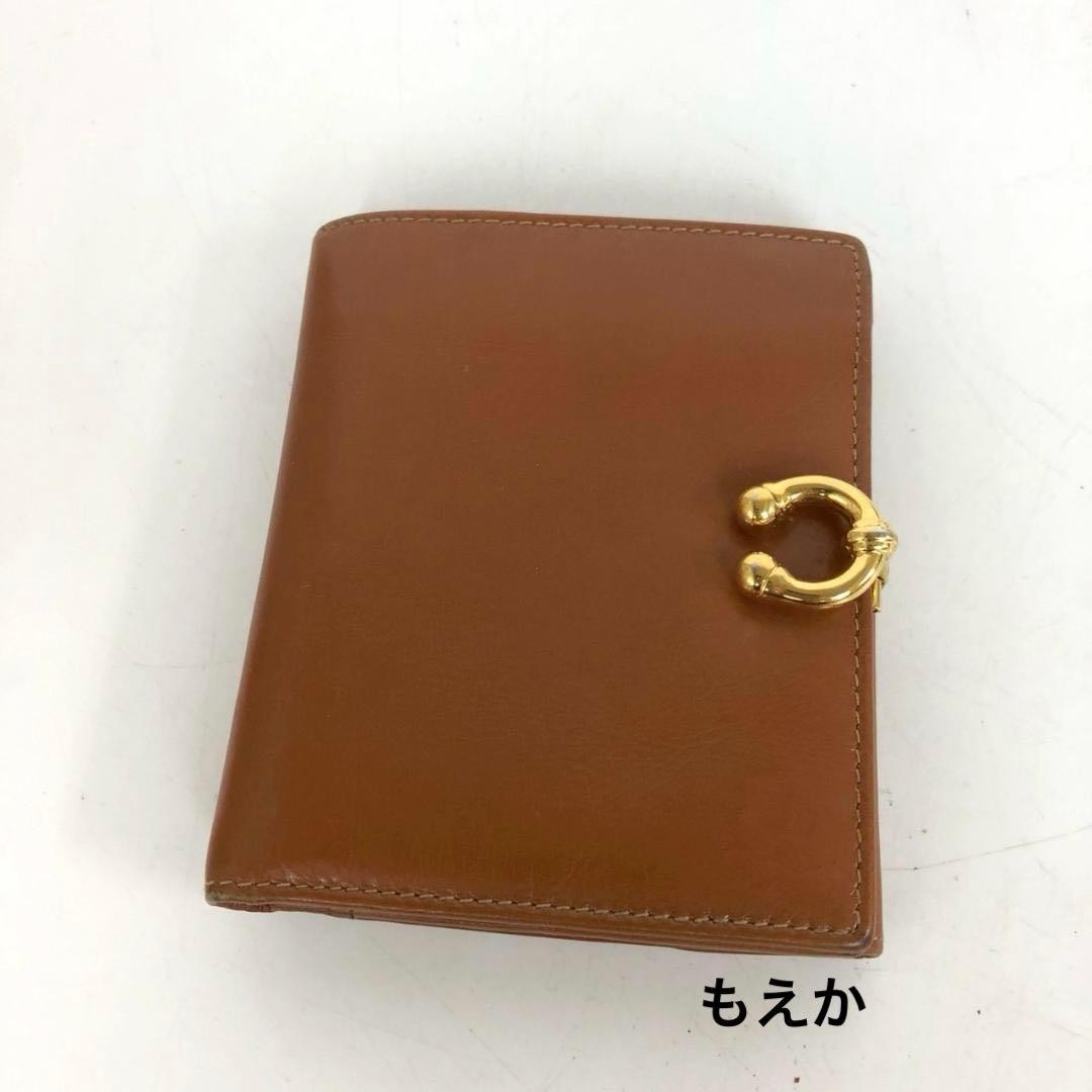 GUCCI Leather Bi-Fold Wallet Brown Ladies Brand