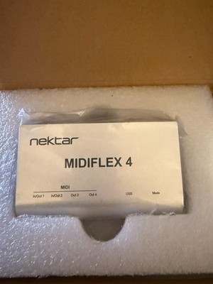 Nektar MIDIFLEX4 USB MIDI Interface Flexible Anschlüsse Kompakt 4-Port NEU