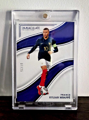 Kylian Mbappe' 07/25 Panini Immaculate Collection French National Team Card