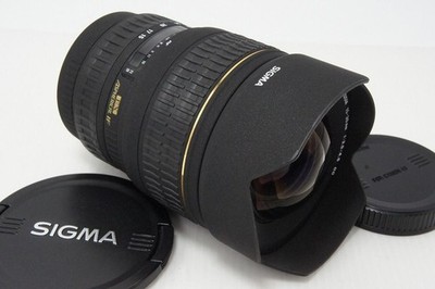 SIGMA 15-30mm F3.5-4.5 EX DG Asphalt Canon EF Mount Zoom Lens  w/ Case 532924