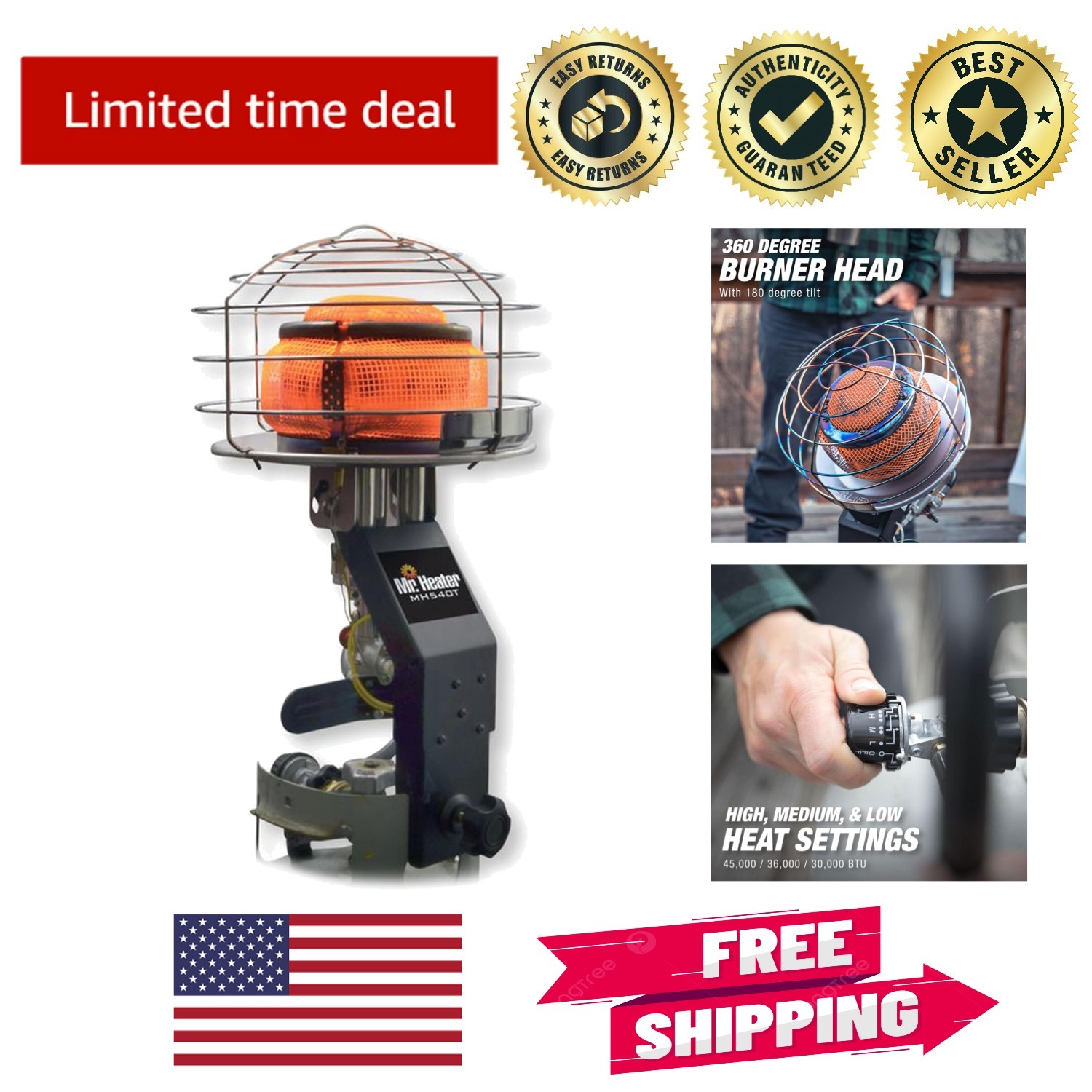 With 540-degree Coverage - Ideal For Camping
