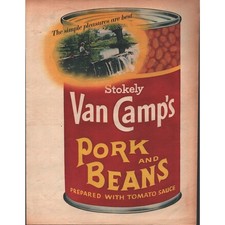 1968 Van Camp's Pork and Beans: Simple Pleasures Vintage Print Ad g3