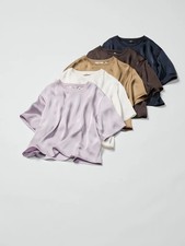 UNIQLO : C Satin Oversized Short Blouse Short Sleeve Women's Japan New 2026