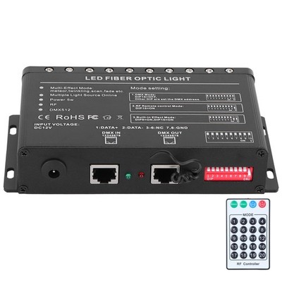 DC12V LED Fiber Optic Light With 10 Holes Remote Lighting For Home Automobil SET