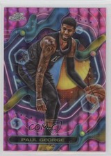2023-24 Topps Cosmic Chrome Pink Galaxy Refractor Paul George #60 0jn9