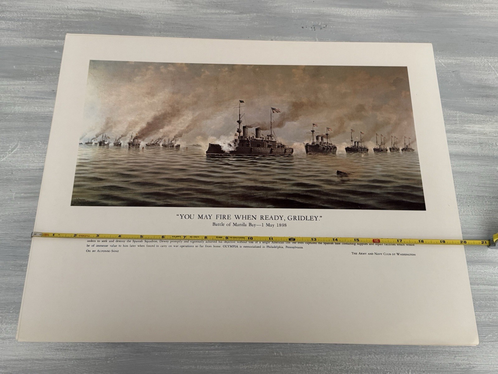 Battle of Manila Bay 1898 US NAVY Photo Print 20" X 16"