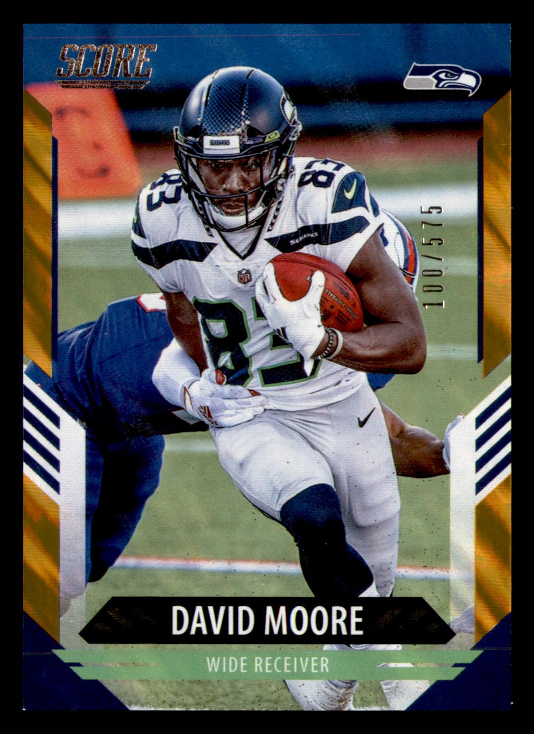 2021 Score #273 David Moore Lava #/575 Seattle Seahawks