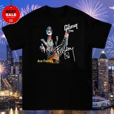 Ace Frehley 1951-2025 Thank You For Memories T-Shirt MEN Guitar Signature