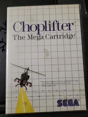 Choplifter (Sega Master System, 1986)  No Manual Tested
