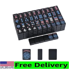 American Mahjong Tiles 1.2”,Tiles Only, 166 Mahjong Tile Set with Black Color...