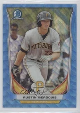 2014 Bowman Draft Top Prospects Chrome Blue Wave Refractor Austin Meadows
