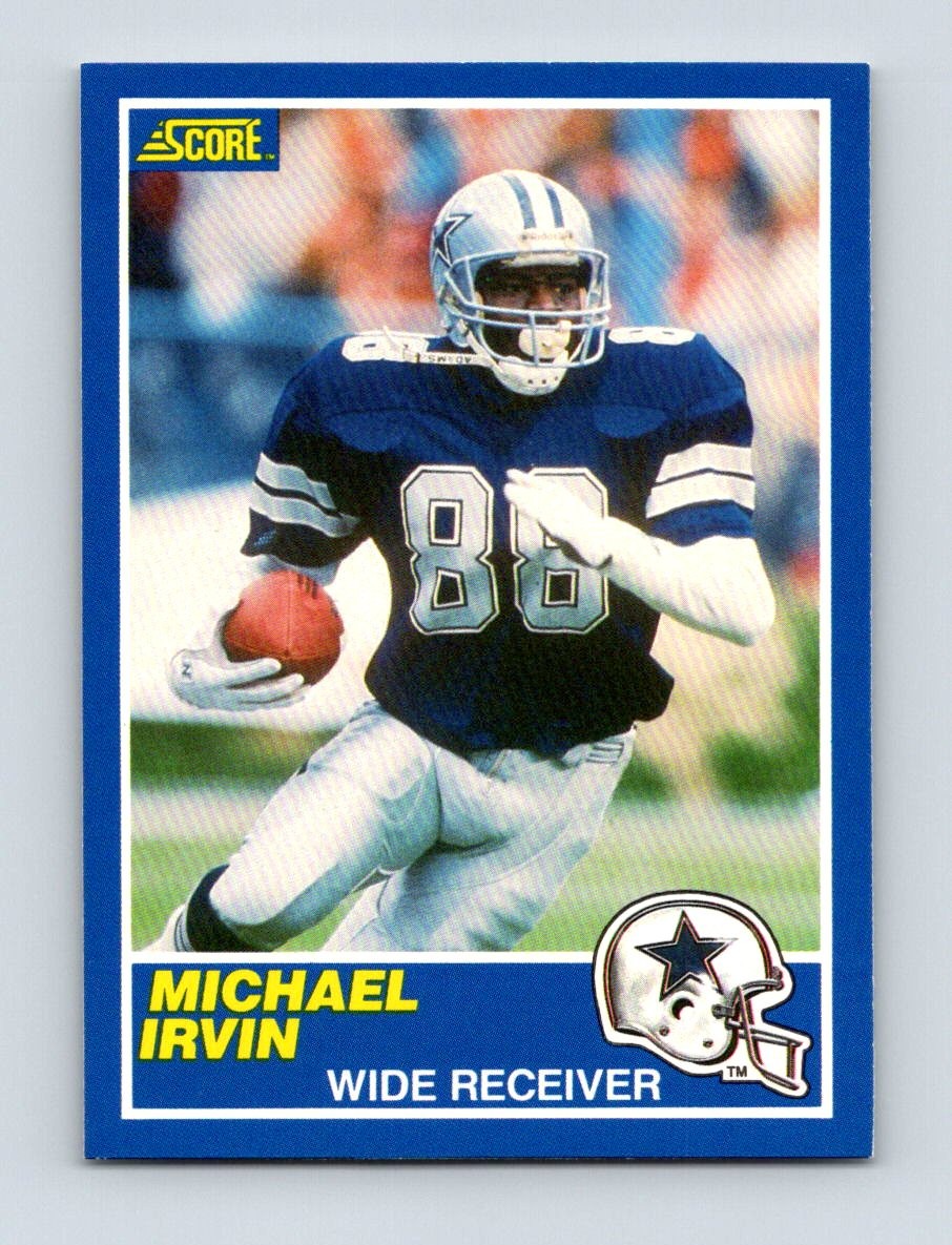 1989 Score #18 Michael Irvin Dallas Cowboys Rookie