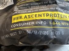 Ascent 100% Whey Native Whey Protein Powder Blend Chocolate 16oz 14 Servings 9.99 per gallon