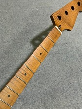 High-end AAA Roasted Flame Maple 4 String 21 fret Electric Bass Neck Nut:38mm