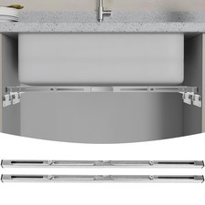 2 Packs Undermount Sink Brackets, Heavy Duty Stainless Steel Sink Support Ins
