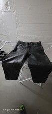 Schwarze Herren-Echtlederhose   Größe 38   ...
