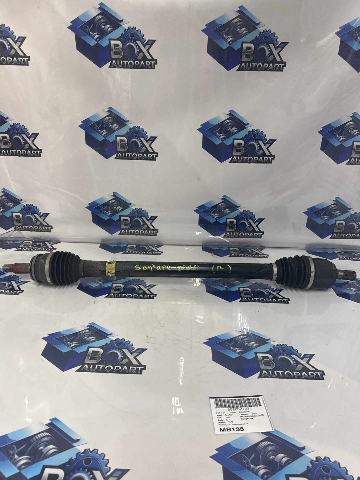 2019 2020 HYUNDAI SANTA FE Front Axle Shaft Right Passenger Side FWD OEM