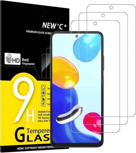 Verre Trempé pour Xiaomi Redmi Note 11S 4G  "3 PIECES" Diagonale  15,3 CM