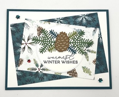 Stampin' Up! Winter Wishes Christmas Card w/Env UNLIMITED CARDS SHIP FOR $4.95!