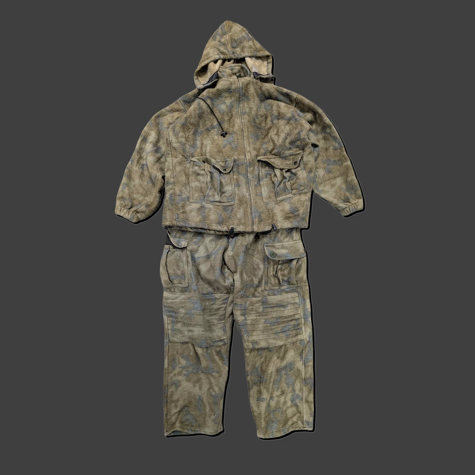 Gander Mountain Guide Series Fleece Camo Bib Overalls Jacket XL