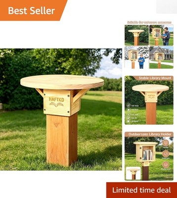 Ultimate Beech Wood Little Library Mount - Connect Communities through Reading