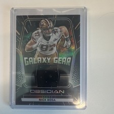2020 Panini Obsidian Galaxy Gear Nick Bosa Electric Etch Orange MEM /75 49ers