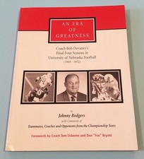Johnny Rodgers Signed Autographed Book An Era Of Greatness Nebraska Huskers