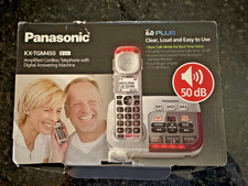 Panasonic KX-TGM450S Cordless 6.0 Plus Telephone  Answering Machine-50 dB