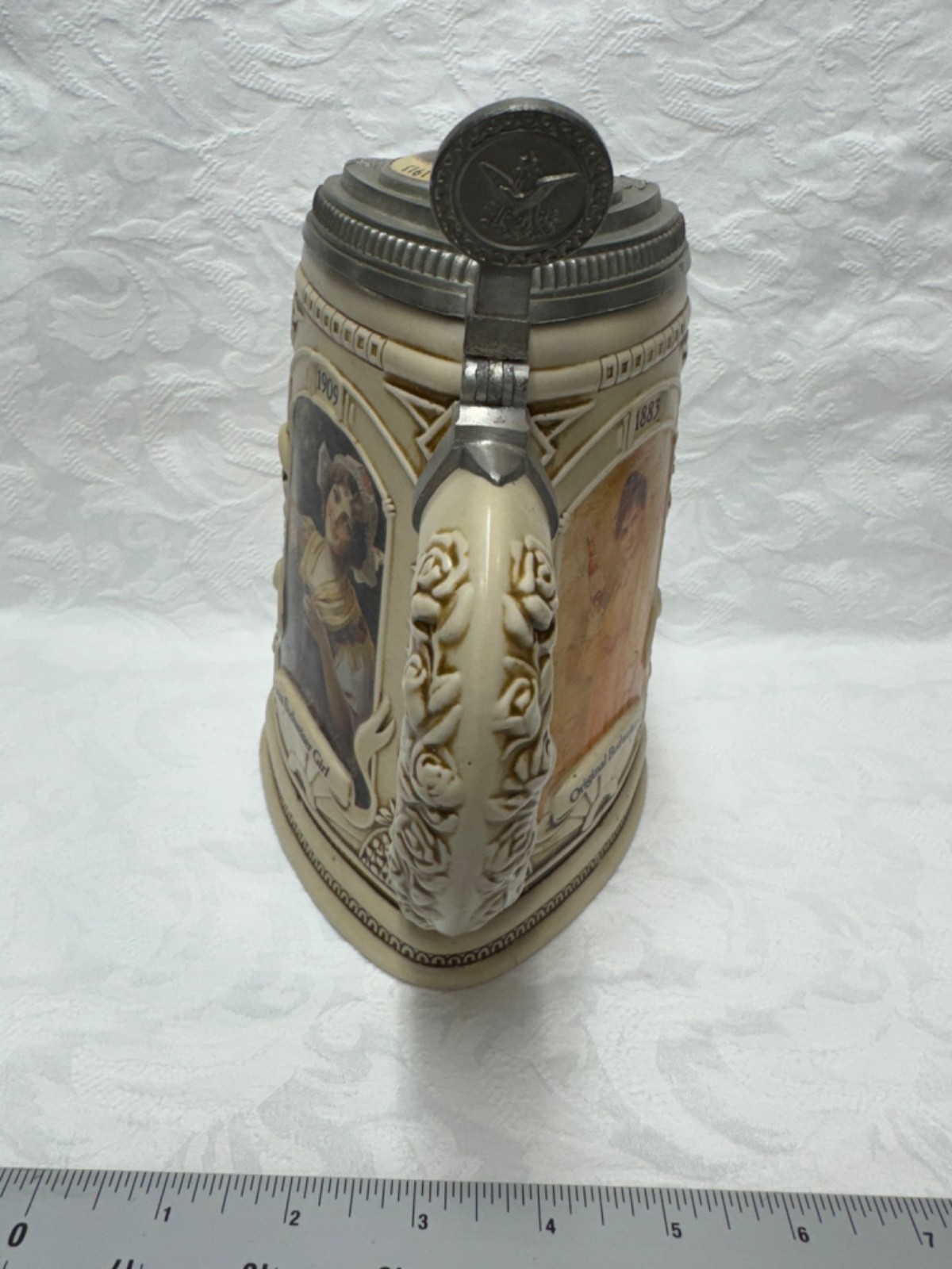 1997 Budweiser CB6 Girls Stein Members Only Anheuser-Busch Collector Vintage