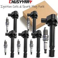 Pack 6 Ignition Coil Spark Plug UF242 For 2000-2007 Honda Accord V6 3.0L NEW2026