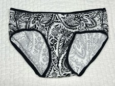 Vintage Victoria's Secret Silky Smooth Satin Fabulous Asian Theme Panty Large
