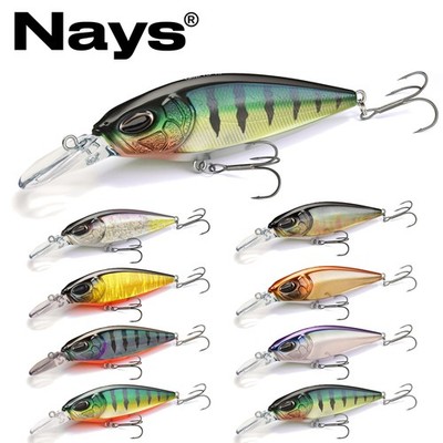 Nays CRNK FLT 75 Premium Crankbait Wobbler 7,5cm 10,5g Hardbait Köder Slow Float